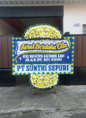 Papan Bunga Duka di Banjarbaru